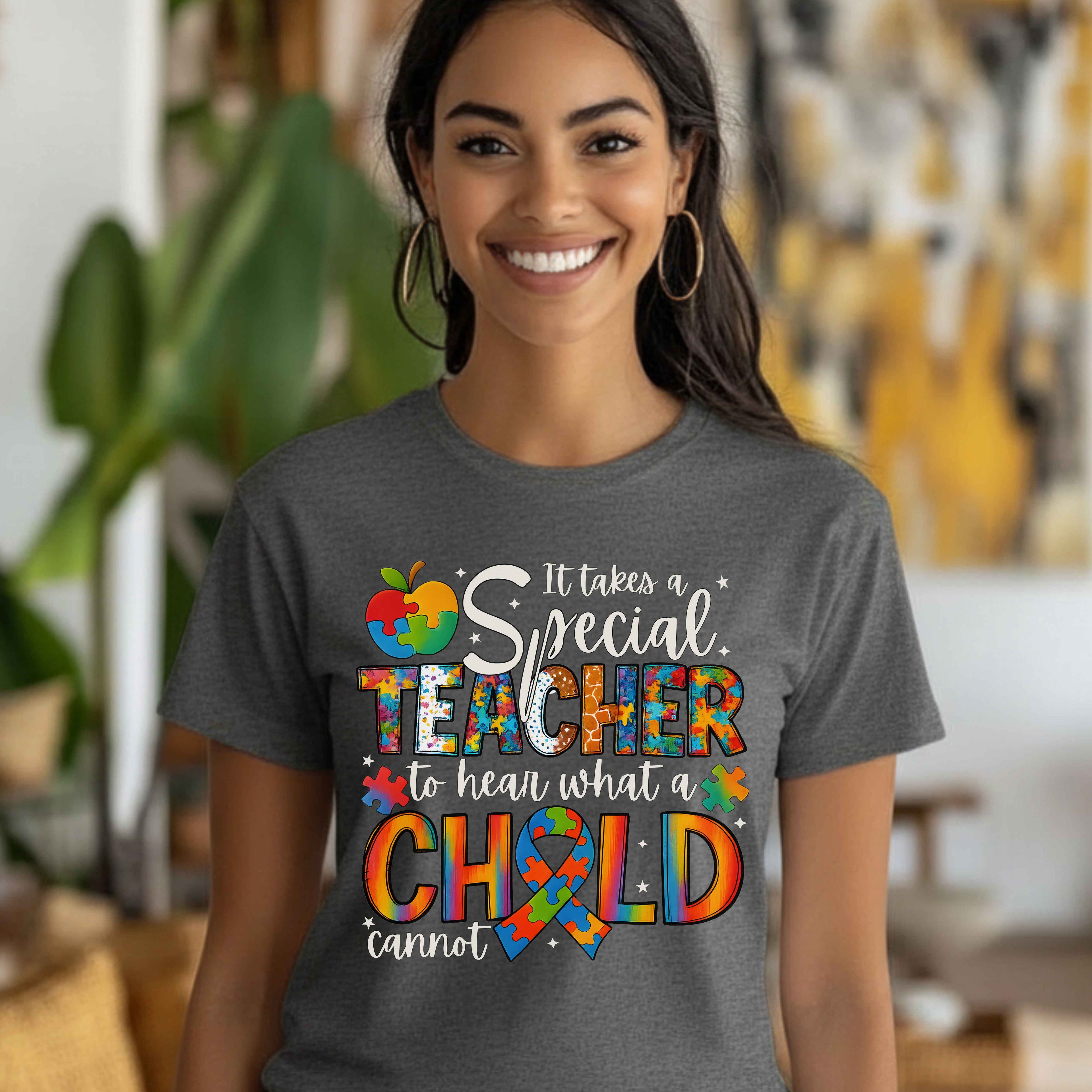 Teacher Autism Awareness Tshirt