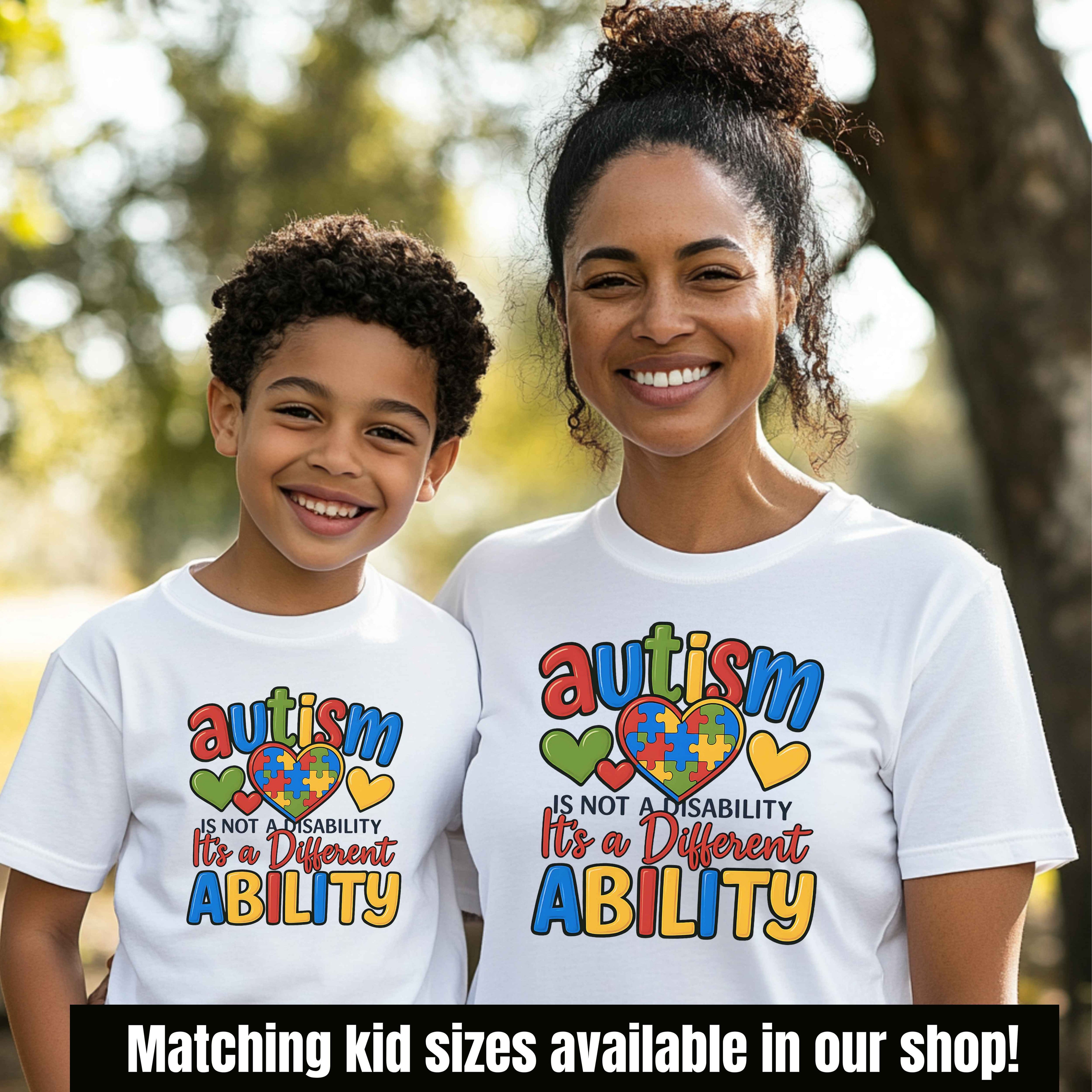 Adults Different Ability Autism Awareness T-Shirt
