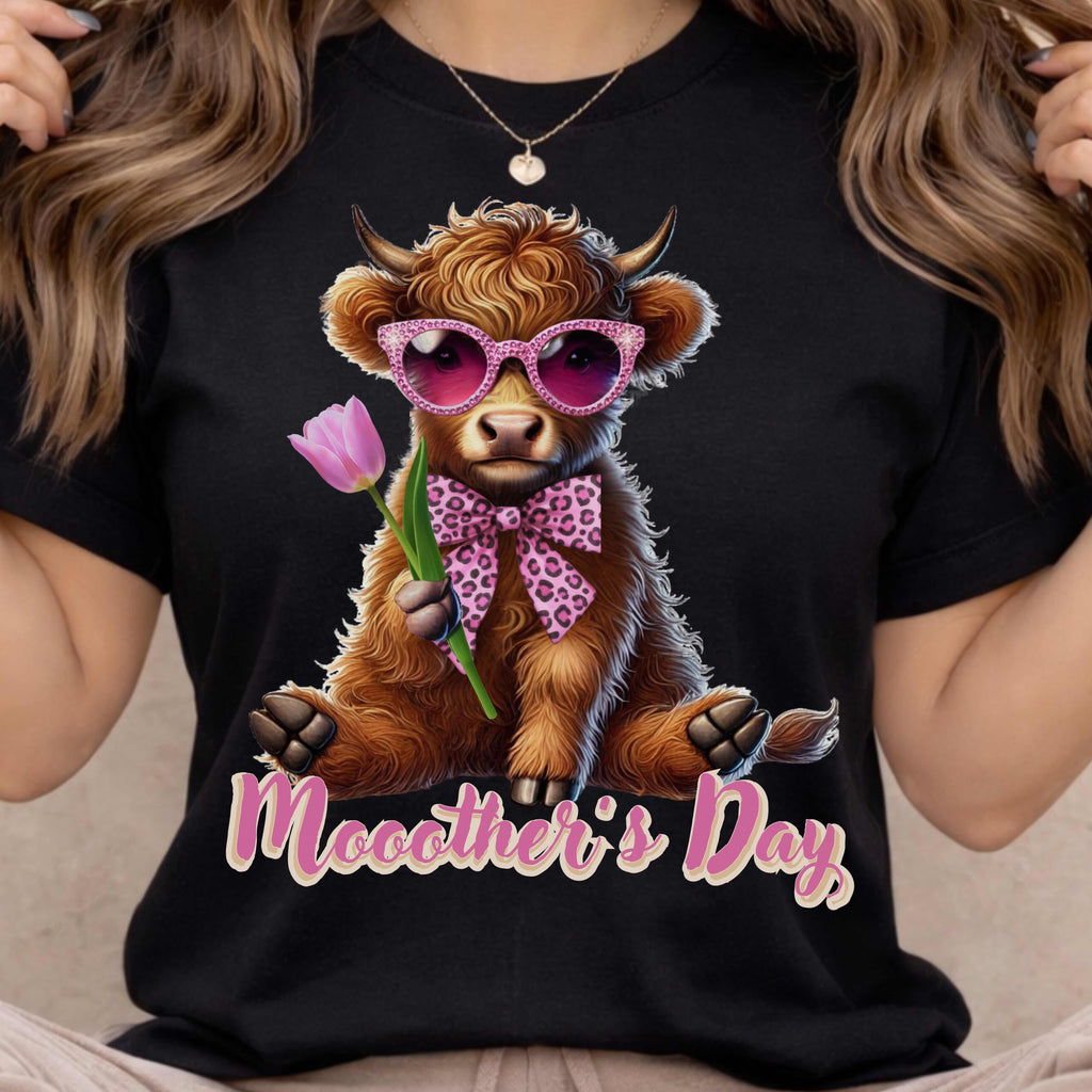 Highland Cow Mother's Day T-Shirt