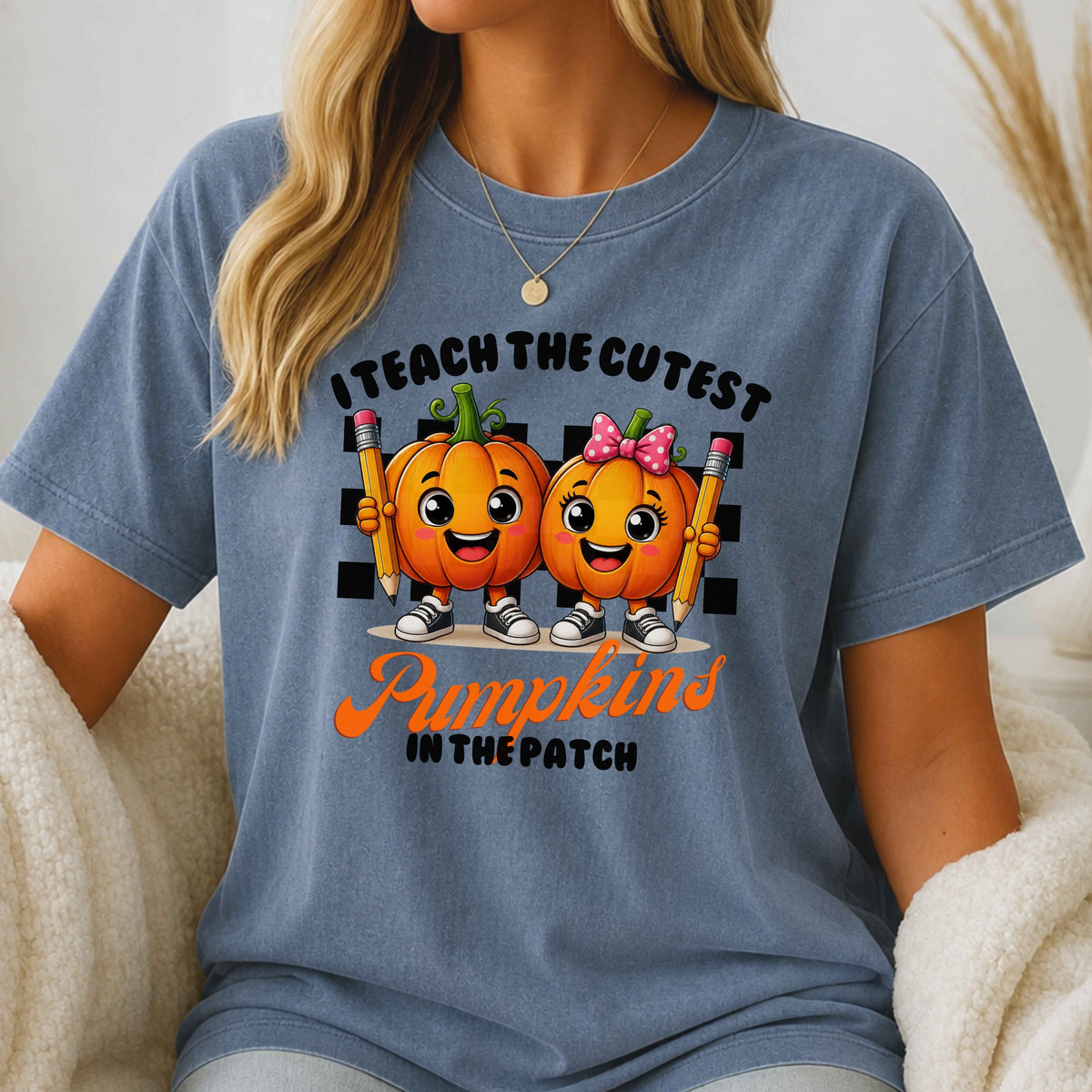 Cutest Pumpkins in the Patch Comfort Colors Teacher Shirt