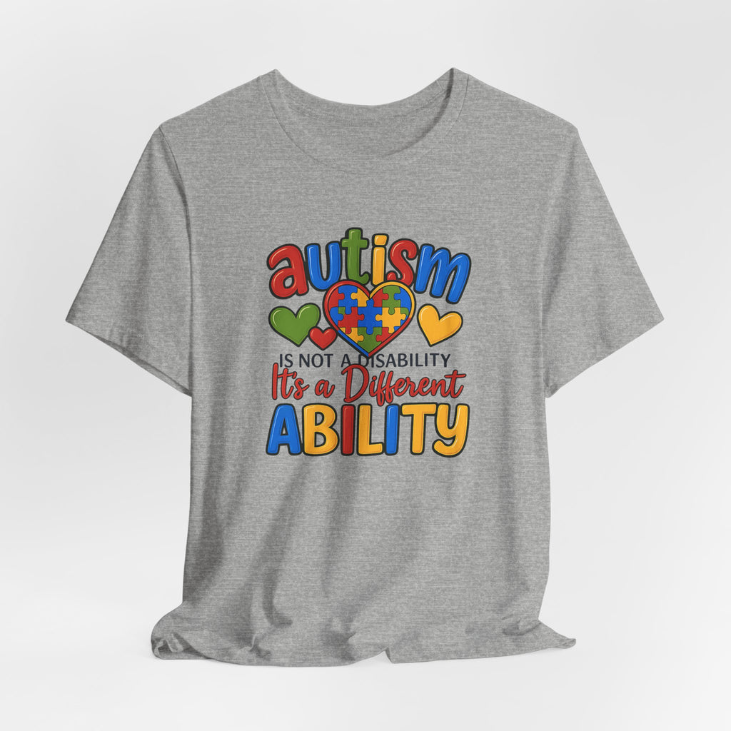 Adults Different Ability Autism Awareness T-Shirt